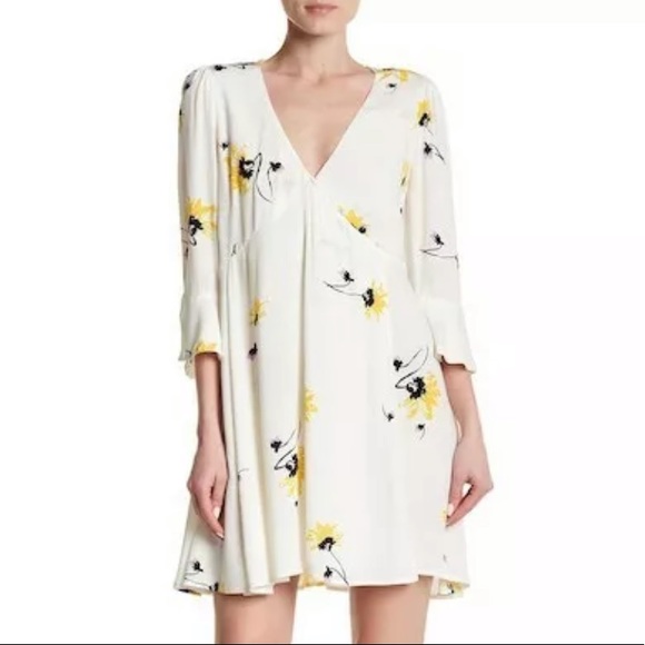 Free People Floral Wrap Dress - Picture 1 of 6
